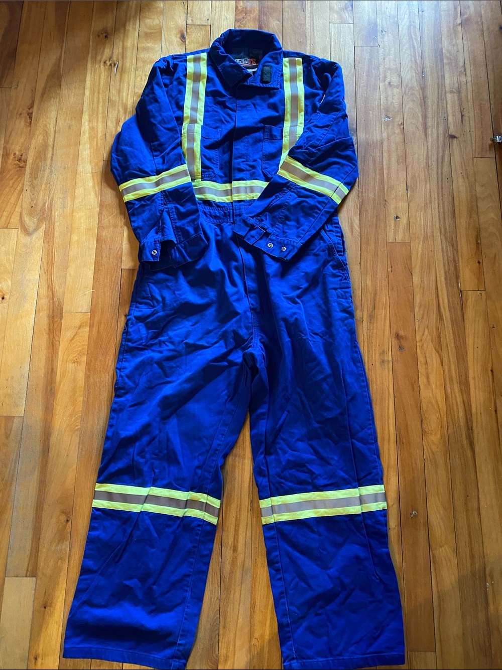 Walls Royal Blue Reflective Safety Coverall